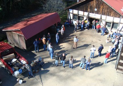 The Appalachian Area of Chapter of Blacksmiths meeting place at the Francis Whitaker Blacksmith Shop