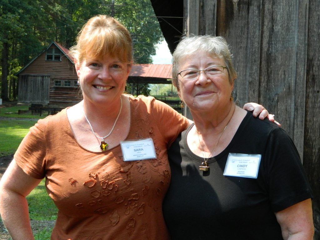 This week's rug weaving teacher, Nancy Crampton, says her idea of a vacation is a change of pace- trying something new. Her family must agree. For seven years now, Nancy's family, including her husband, son, daughter, and son-in-law, have made the Folk School an annual family vacation. They are taking (and in Nancy's case, teaching) different classes, but the Folk School experience is something they enjoy sharing together. Nancy, who initially came to the Folk School to take an enameling class from a favorite instructor, says her family enjoys the air of creativity that permeates the campus.  ...