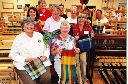 Ulla Miller and her Weaving Classmates