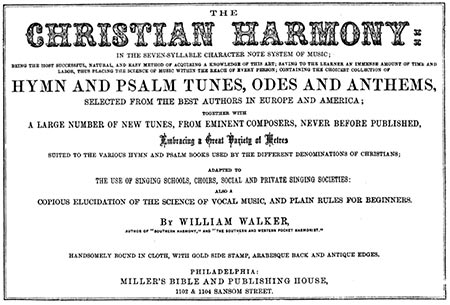 Christian Harmony, 1873