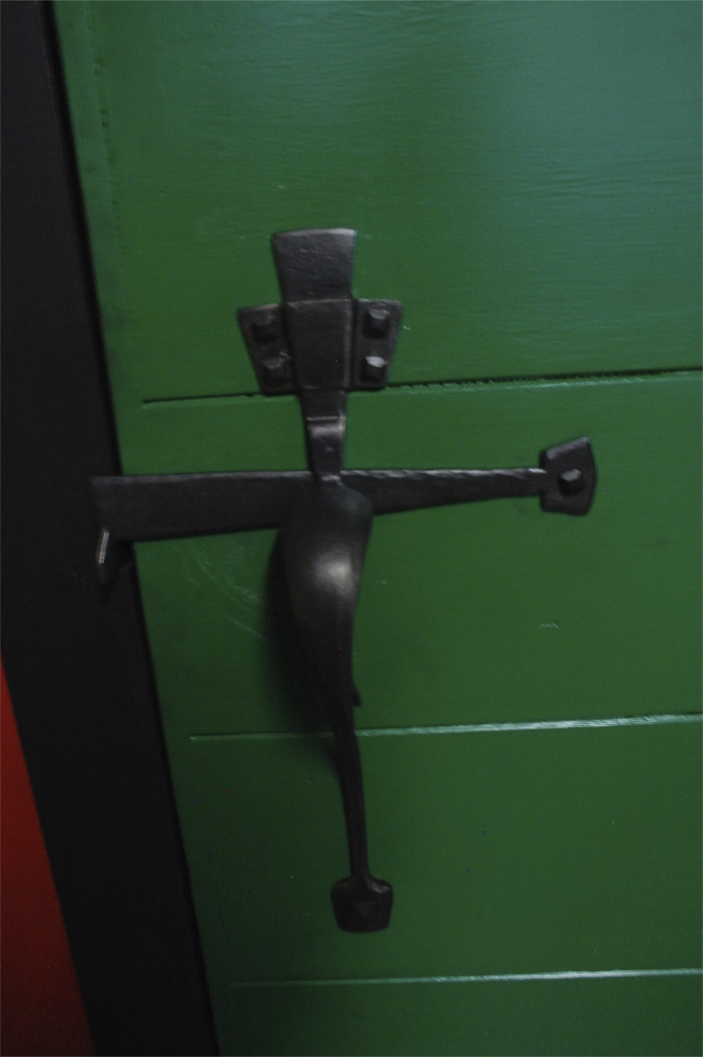 New door hardware for the Blacksmith Shop made by Paul Garrett