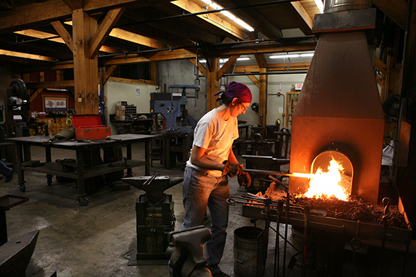 I stopped by the Oscar Cantrell Blacksmith Shop, the current shop of Resident Blacksmith, Paul Garrett. Paul and I talked about the upcoming Blacksmith & Fine Craft Auction on November 1, a special event planned for October 31st, and about Folk School life in general. Enjoy!  ...