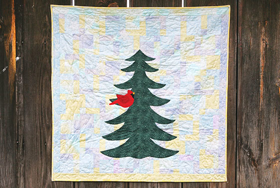 Holiday quilt by Audrey Hiers