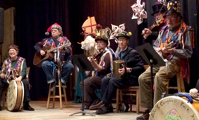 Brasstown Morris Dance Band plays for the Holiday Dance Performance