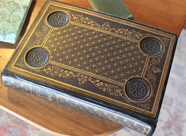 1852 embossed case binding with a Yale re-back and original spine re-attached over new leather