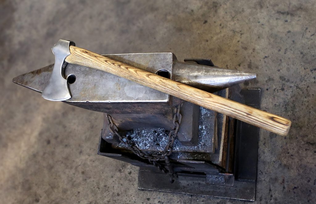 Viking-style ironwork axe