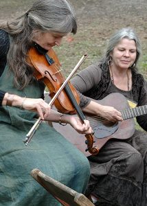 Kay Patterson & Peggy Patrick play a tune together at Fall Festival.