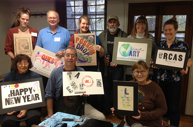 Our class photo: The Great American Poster with Jim Horton, Oct. 23-28, 2016