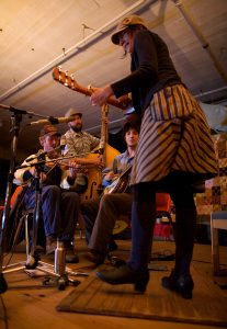 Charmaine performs at the Oly Old Time Fest organized by T-Claw