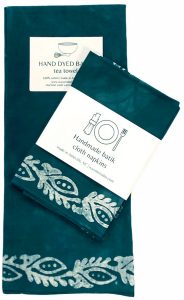 Spruce handmade batik cloth napkins