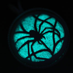 Charity Hall spider glowing