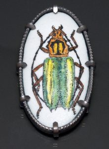 Charity Hall beetle pendant