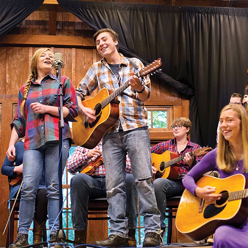 JAM students on the Keith House stage JAM students on the Keith House stage