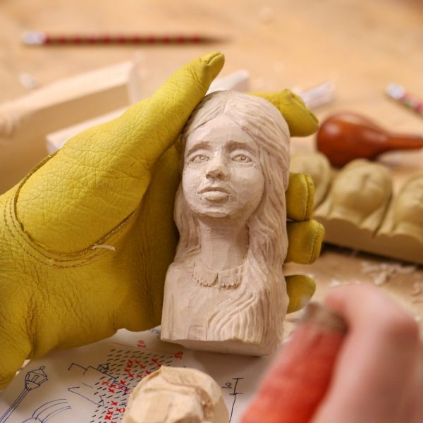 Carving a face