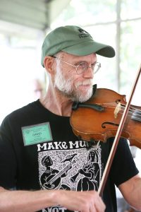 Violinist at work