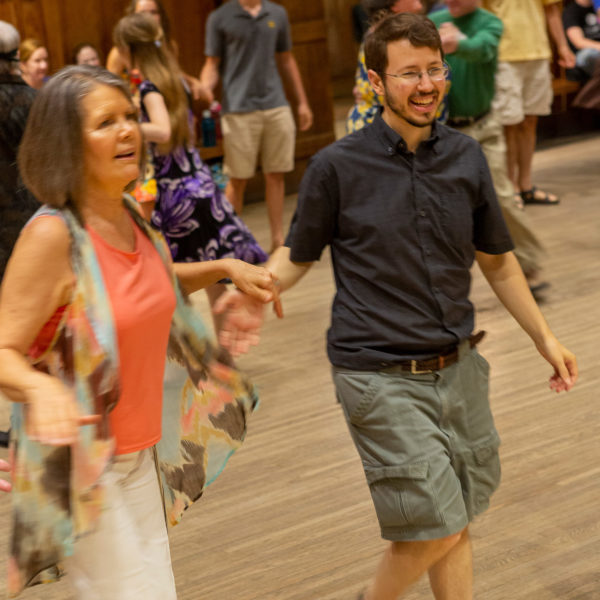 Contra dancing in Keith House