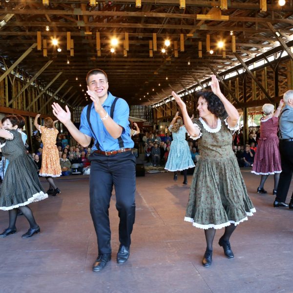 Folk School Cloggers performing at Fall Festival