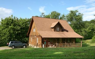 Exterior of Log House