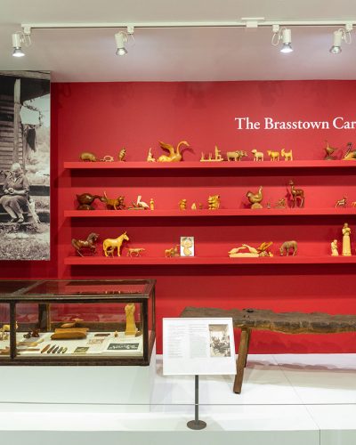 Brasstown Carvers work on display