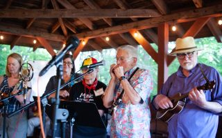 Playing tunes in Open House for Community Tuesday