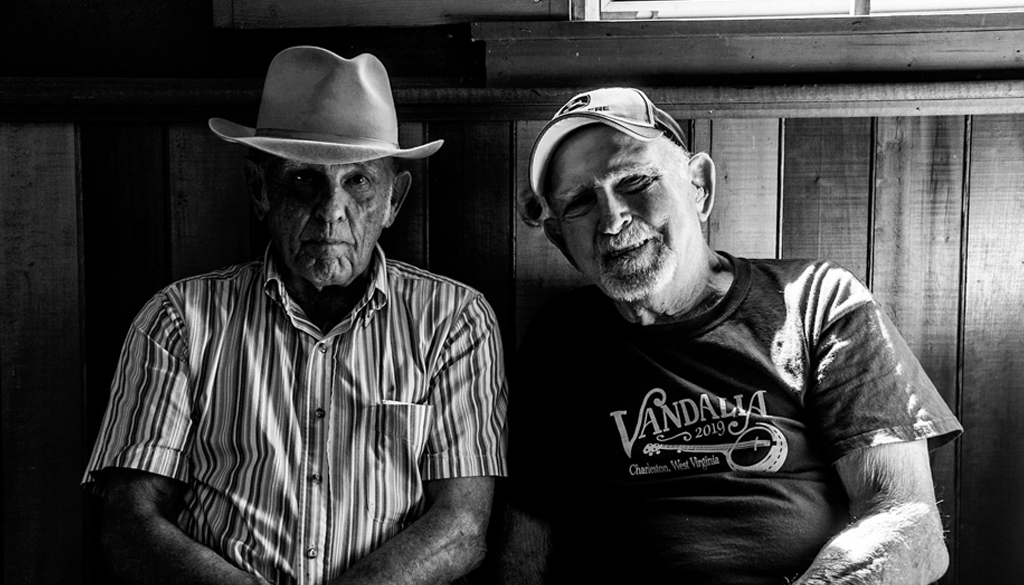 Mack Samples and Lou Maiuri sitting in the Star Band Hall