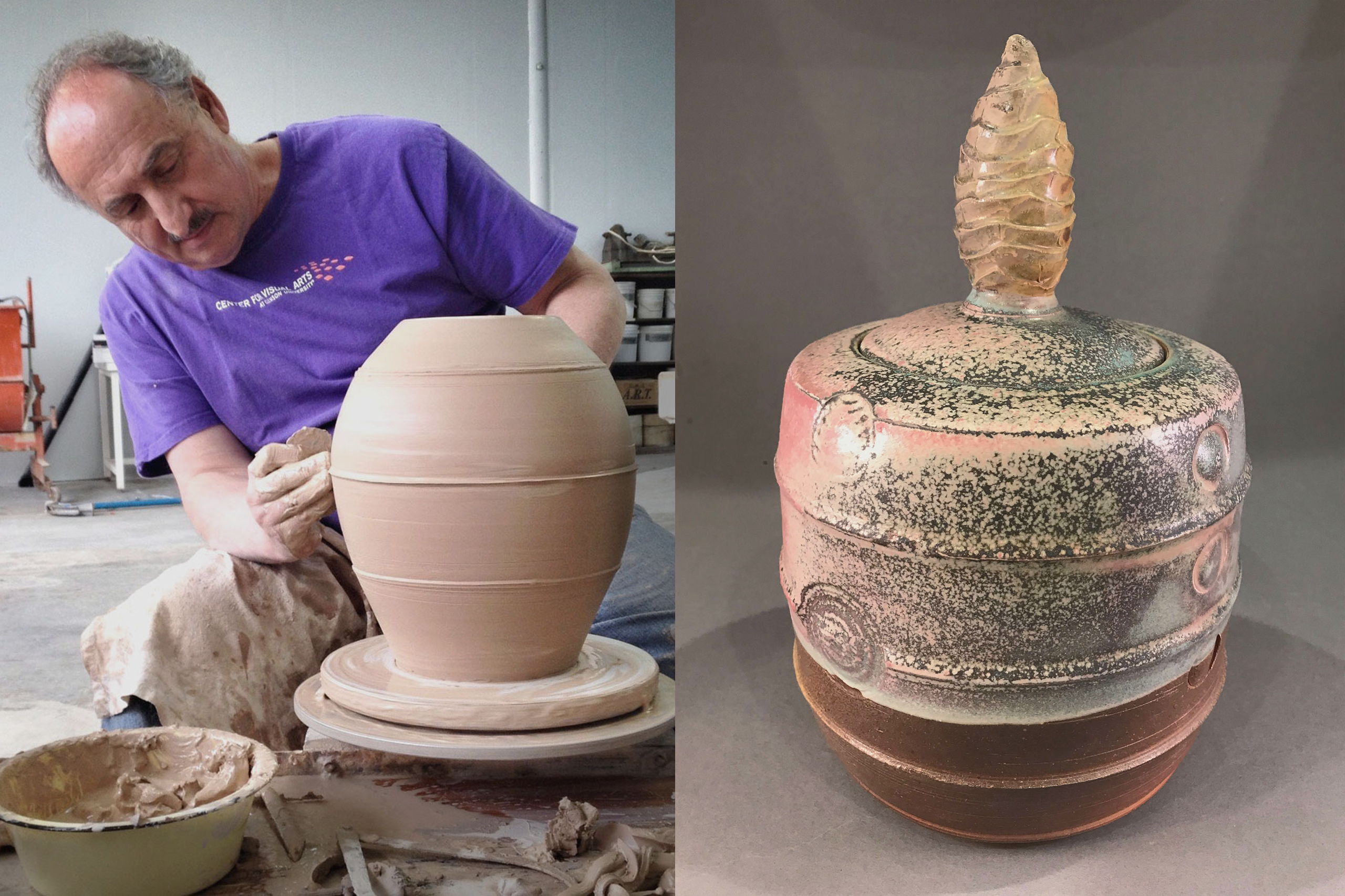 Mike Vatalaro's ceramic works