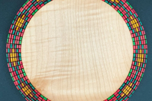 Woodturning: Plate with Basket Illusion Rim