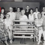 Photo from Betty Smith's 1992 beginning weaving class. See Virginia on the far left!