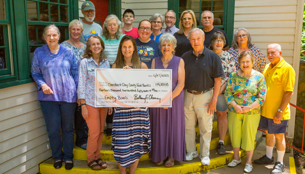 Empty Bowls at the Folk School Supports Food Banks in Clay and Cherokee Counties