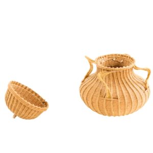Paper Rush Basket with Lid - Image 3