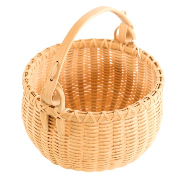 Oak Basket with Handle
