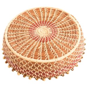 Medium Round Pine Needle Basket - Image 3
