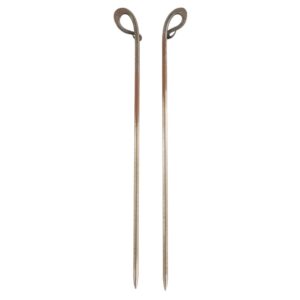 Knitting Needle Pair with Swirl Detail