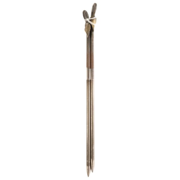 Knitting Needles Pair with Leaf Detail