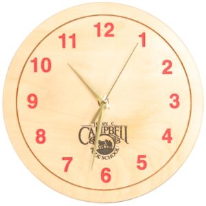 Small JCCFS Logo Clock