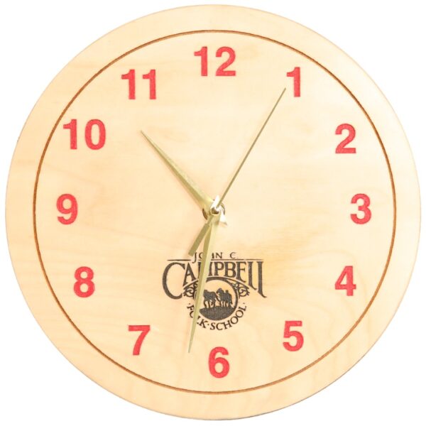 Small JCCFS Logo Clock