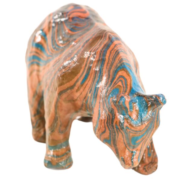 Blue and Brown Striped Marbled Bear