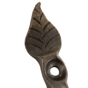 Small Iron Hook with Leaf Detail - Image 3