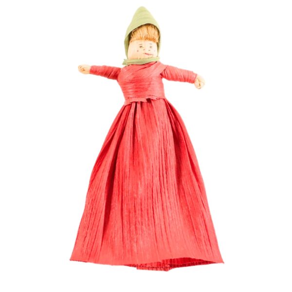 Pink Lady Corn Husk Doll