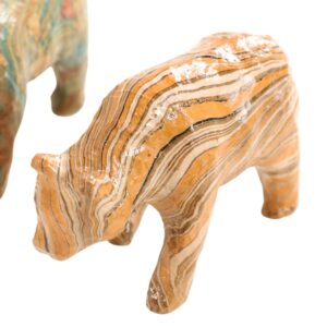 Brown Striped Marbled Bear