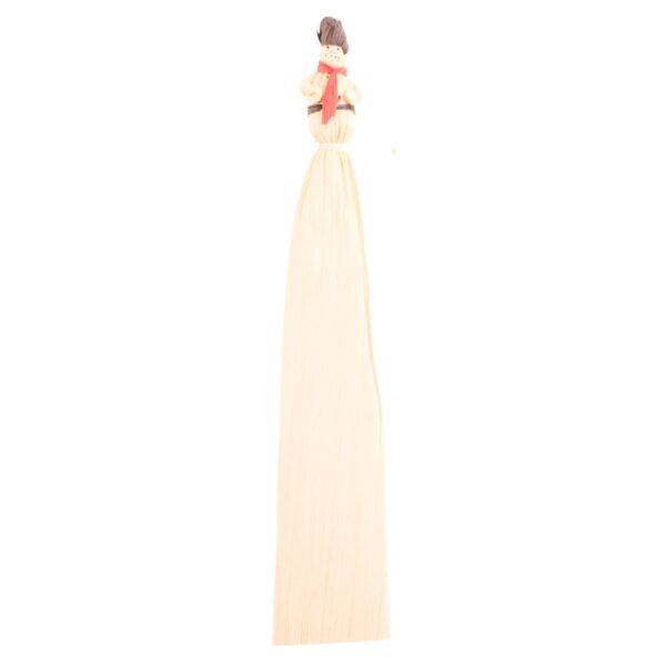 Snowman Corn Husk Doll Bookmark