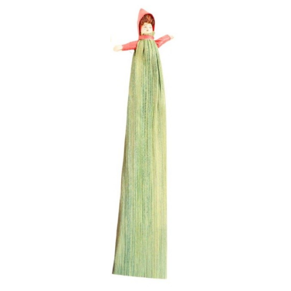 Green Corn Husk Doll Bookmark