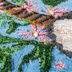 Passion Flowers and Banjo: Community Rug - Image 3