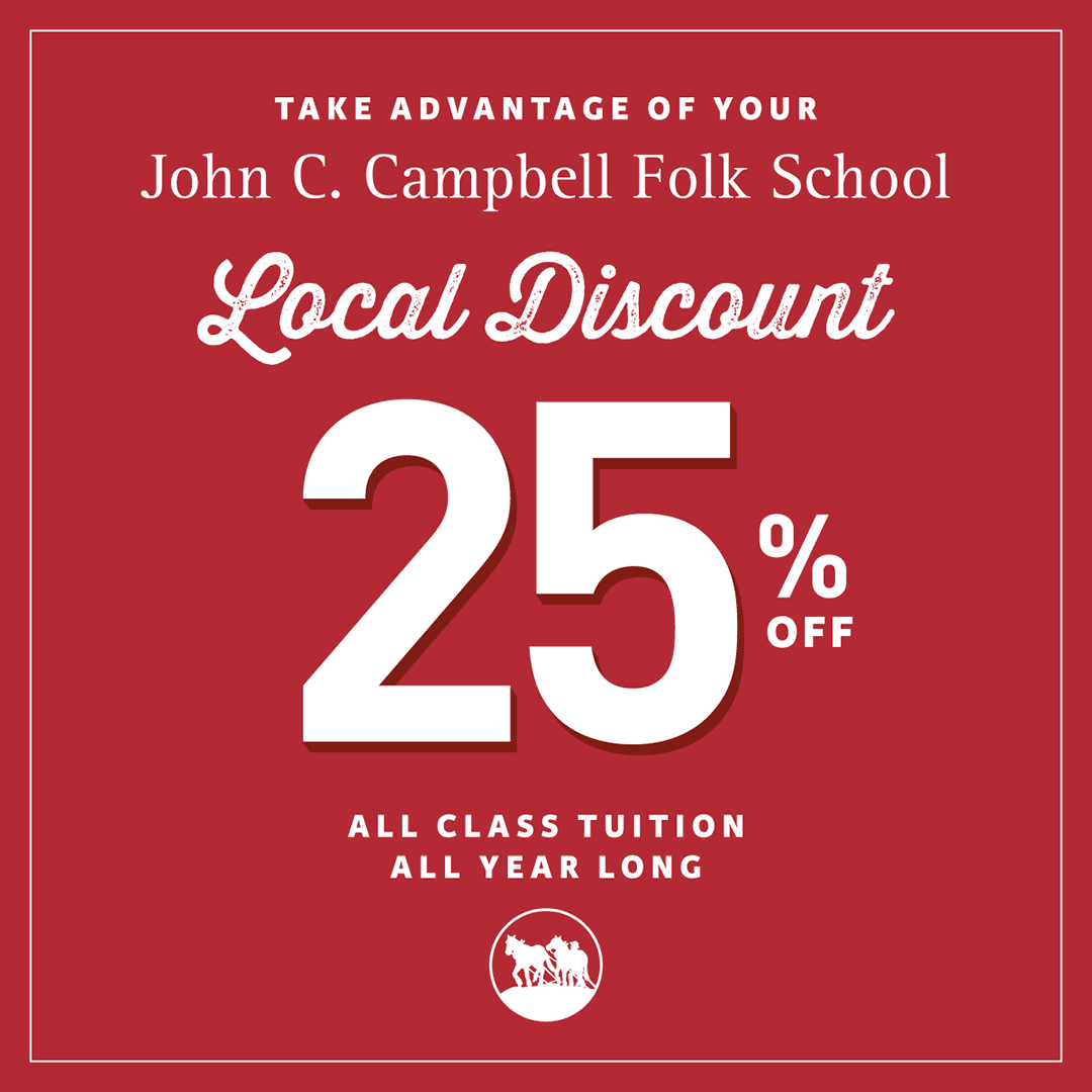 25% discount graphic for local discount