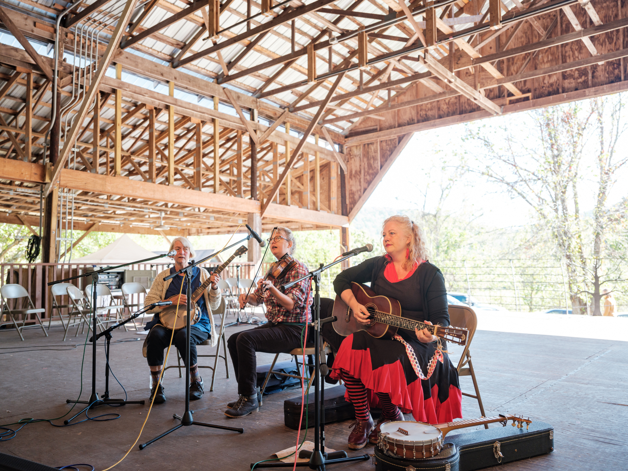 Annie Fain @fall festival playing with Mother Martha and Sister Emma