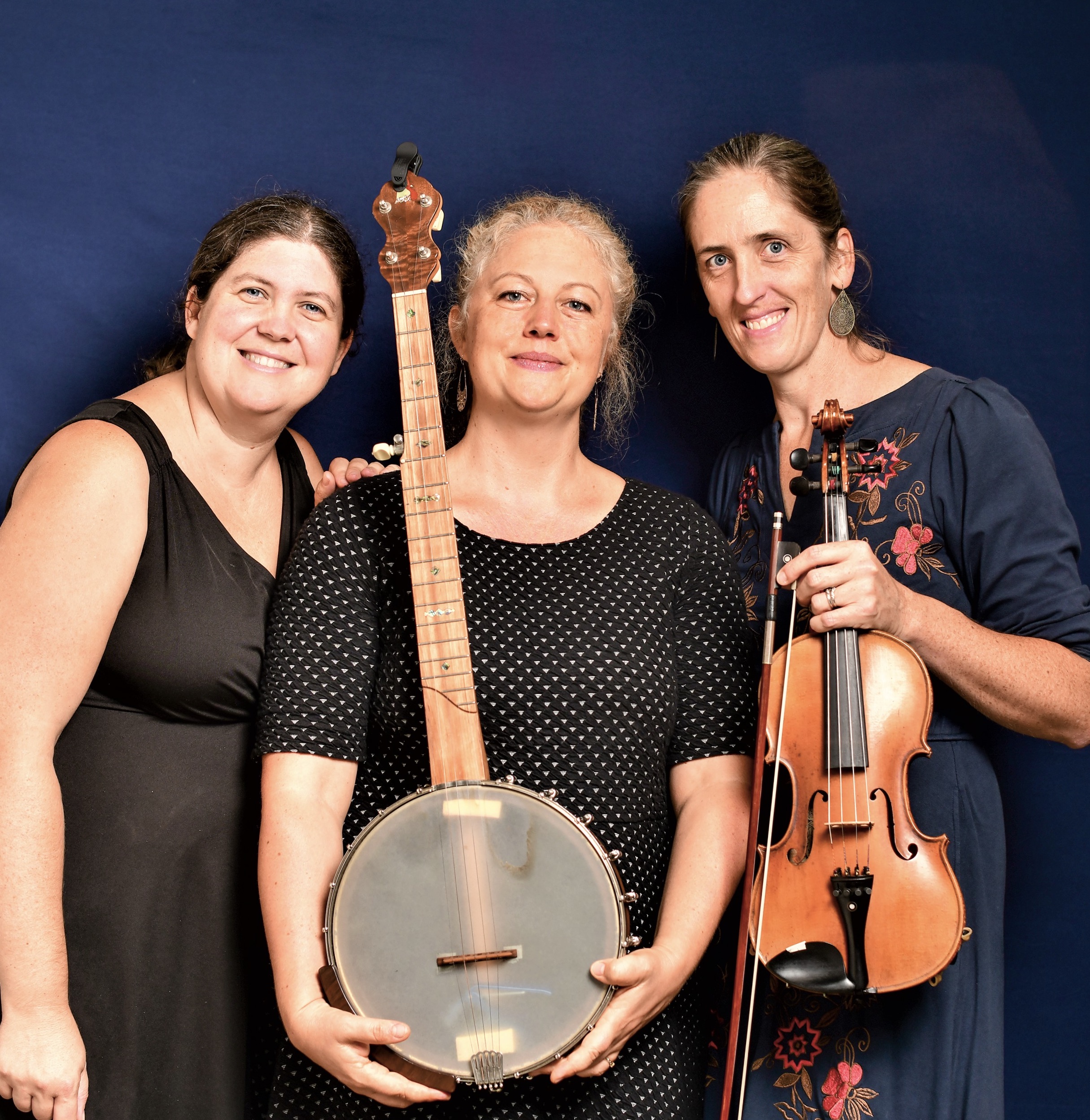 Annie Fain with her group Blue Eyed Girl who has performed at the Folk School for years and will be performing a Friday night concert and Saturday night dance this August.