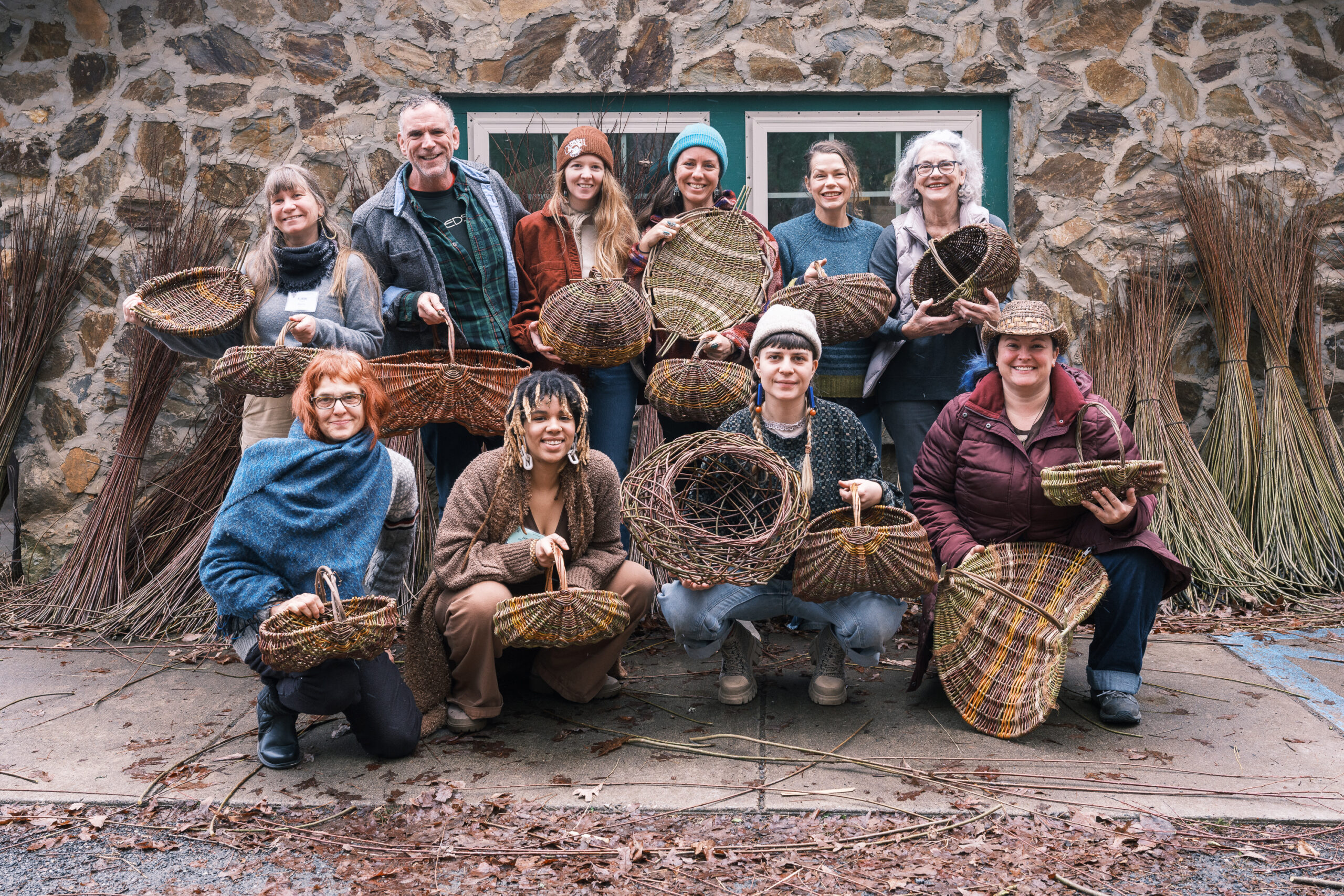 Group basketry shot