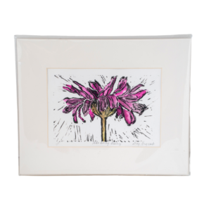 Poke Berry Daisy Print