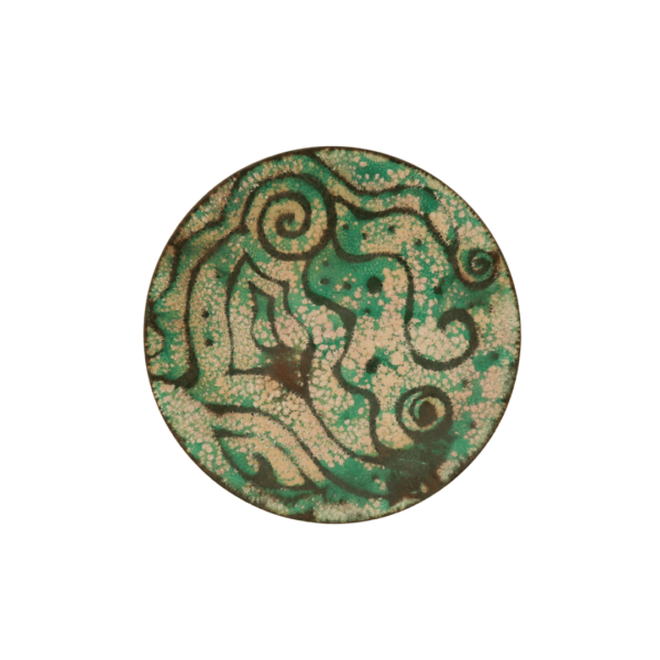 Enameled Copper Dish