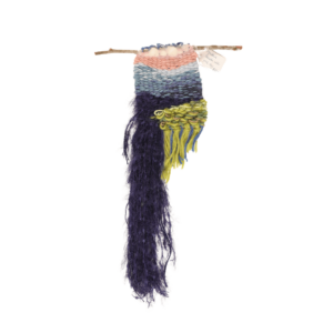 Mountain Cascade with Pink Sky Tapestry